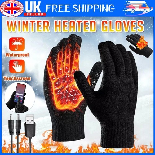 Electric heated gloves usb - heated,