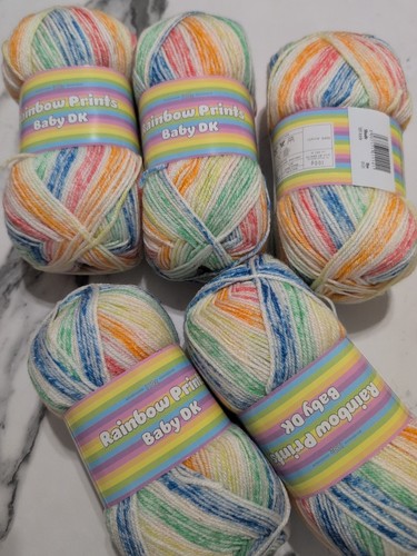 Rainbow prints knitting - rainbow,