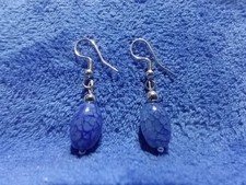 Blue Dragons Vein Agate Drop