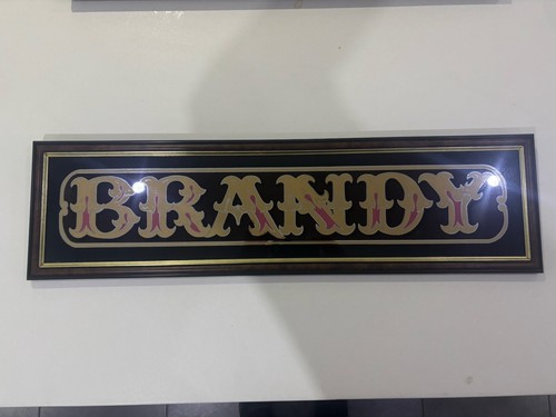 Pub mirror brandy 80x21cm - brandy, in
