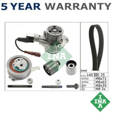 INA Timing Belt & Water Pump Kit Fits VW Audi Skoda Seat 1.6 TDi 2.0 D