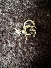 1970s Solid Silver Charm of  a Pack Horse Mule or Donkey it's very small