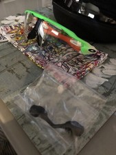 OAKLEY CUSTOM NEON GREEN/ORANGE PHOTOCHROMIC + SPARE CLEAR LENS RADAR E.V PATH