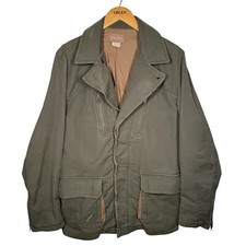 Zadig & Voltaire Miltary Field Coat Large 40 M Canvas Cotton Khaki Green