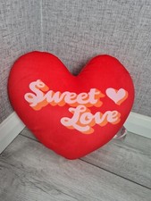 Squish Plush Heart Velvet Cushion Sweet Love Valentine's Gift Pillow Very Soft 