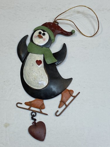 Penguin ice skating - ice, christmas