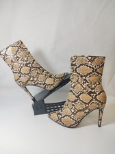 New Womens Jeeini Snake Skin