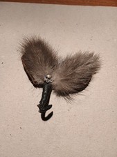 Vintage Bavarian Swiss German Metal Hat Pin with Feathers Oktoberfest