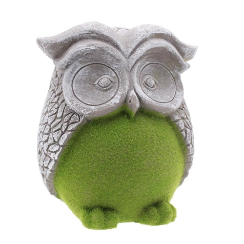 Owl garden ornament - ornament, flock