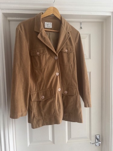 Ladies size beige collared - beige,