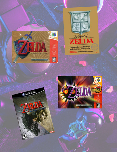 Zelda video games - retro,