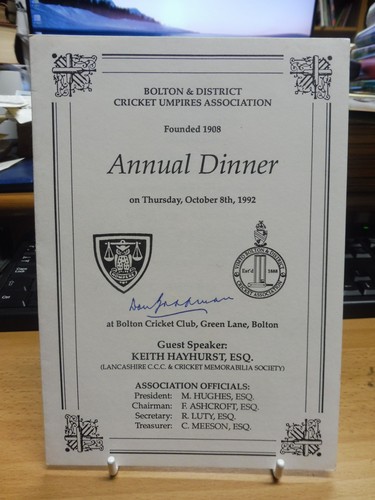 Bolton cricket club dinner - bolton,