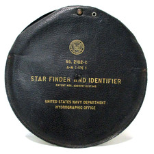 WW II U S NAVY STAR FINDER & IDENTIFIER HYDROGRAPHIC A-N TYPE 1 No. 2102-C