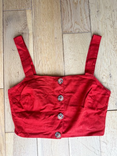 Urban outfitters red vest crop - outfitters,
