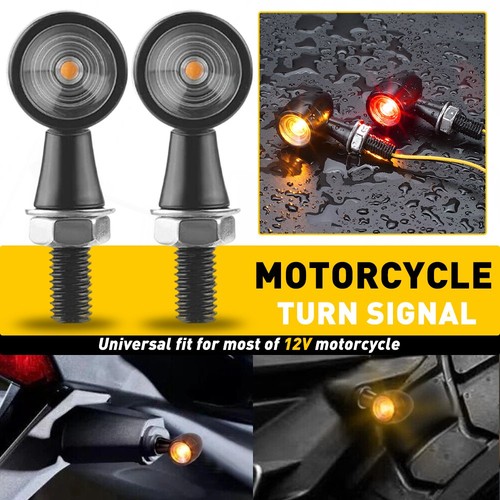 2pcs red amber motorcycle - red, led