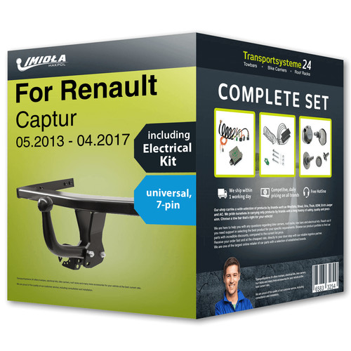 Towbar fixed for - , renault