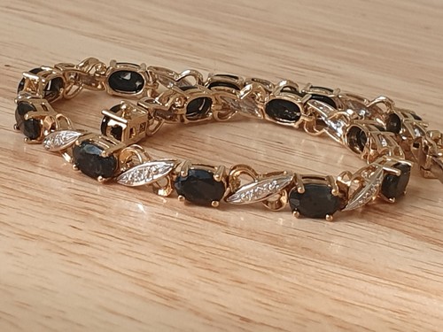 Natural sapphire and diamond - and,