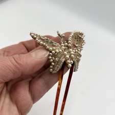 Vintage 1920s beaded butterfly - vintage,
