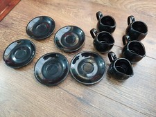 Royal Genware 5 X Milk Jugs & 5 X Saucers Cafe Restaurant coffee Tea set