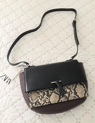 Zara contrast snakeskin print - contrast,