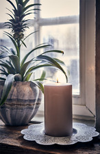 Grey Metal Fenix Candle Tray