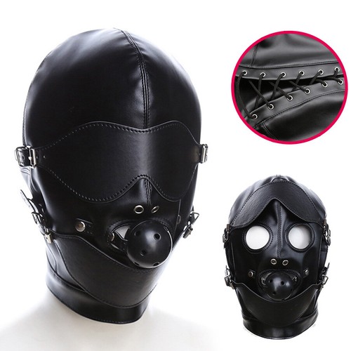 Head harness gimp bondage - harness, hood