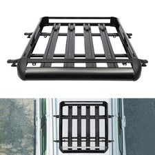Universal Roof Rack Cargo Car Top Luggage Carrier Basket Railing Travel Holder.