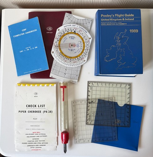 Vintage pilot navigation set - vintage,