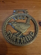 Brass 1983 Farthing with Wren