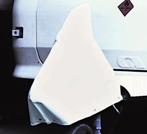 Hitch cover white trailer - hitch,
