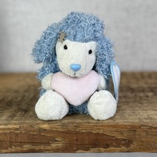 Blue Nose Friends Pearl The Poodle #39 - Mini Curly Hair Dog Holding Heart 5"