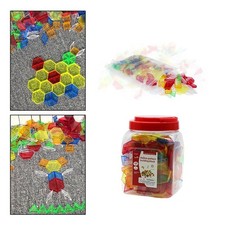 180Pcs Translucent Hollow
