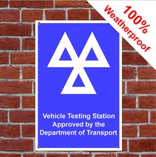 MOT symbol garage appoved garage sign GAR18 Garage and workshop signs