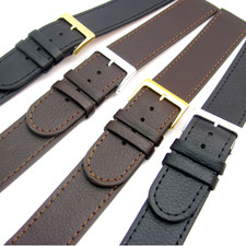 Super long XXL Genuine Leather Watch Strap 16mm to 24mm Black or Brown C023