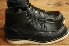 Redwing Red Wing 8130 Black Leather Derby Boots Shoes Men's UK 9 US 10 EU 43