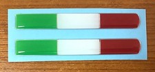 2 x ITALIAN FLAGS - HIGH GLOSS
