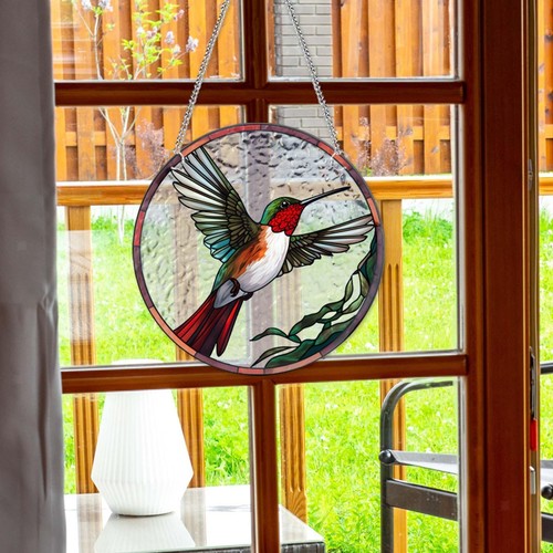 Stained glass window hanging - window,