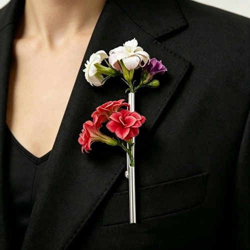 Bouquet flower holder brooch - flower,