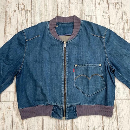 Levi red denim jacket bomber - levi's,