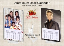 2026  Aluminium image with tear off calendar  Retro Music Artists Elvis Cliff