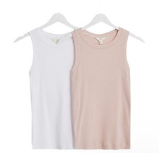 EX M&S 2 PACK VEST BODY COTTON