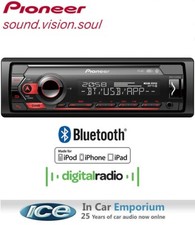 Pioneer MVH-S420DAB Bluetooth DAB Radio USB AUX iPhone Mechless Stereo