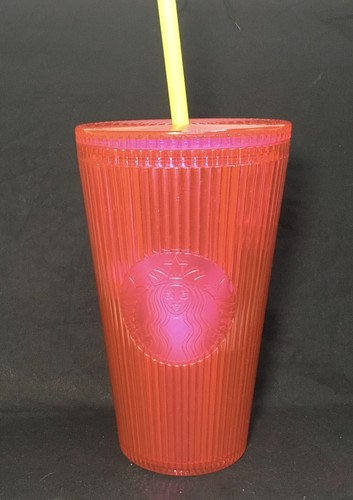Starbucks orangey pink - starbucks,, orangey-pink
