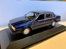 Maxichamps 1/43 Volvo 740 Saloon In Metallic Blue. Police Code 3