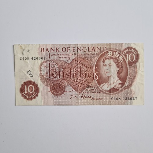 Ten shillings note fforde - note, c40n