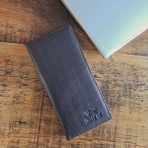 Handmade black leather long - handmade,