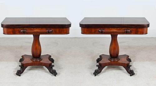 Pair victorian games tables - pair,