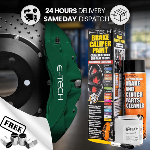 Racing green brake caliper - green,