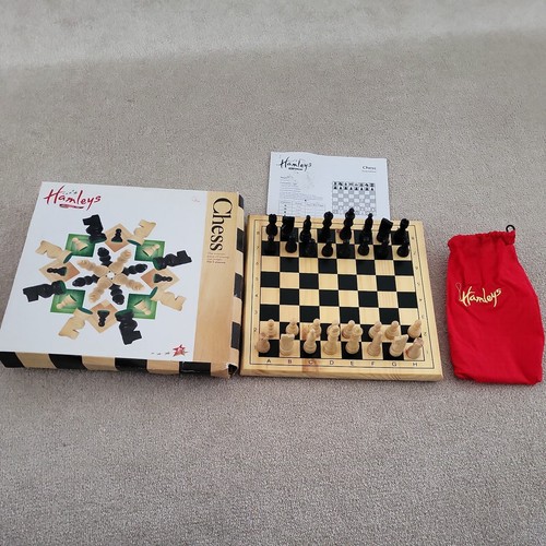 Hamleys chess set wooden - chess, set-