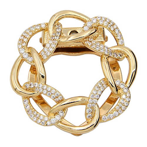 Scarf ring buckle - ring, silk